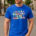 Teacher Testing Shirt It's A Good Day To Do Best Groovy Men's Casual T-Shirt Royal Blue Teacher Testing Shirt It's A Good Day To Do Best Groovy Men's Casual T-Shirt Royal Blue