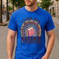 Teacher-TShirt I Like Big Books & I Cannot Lie Reading For Women Men's Casual T-Shirt Royal Blue
