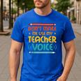 Teacher Voice Teacherlife Primary School Teacher Men's Casual T-Shirt Royal Blue Teacher Voice Teacherlife Primary School Teacher Men's Casual T-Shirt Royal Blue