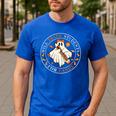 Teacher Will Trade Students For Candy Easy Halloween Costume Men's Casual T-Shirt Royal Blue Teacher Will Trade Students For Candy Easy Halloween Costume Men's Casual T-Shirt Royal Blue