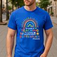 Teacher The Wonder Of Teaching Is Watching Caterpillar Men's Casual T-Shirt Royal Blue Teacher The Wonder Of Teaching Is Watching Caterpillar Men's Casual T-Shirt Royal Blue