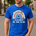 Teacher Of The Year Best Teacher Ever Men Women Men's Casual T-Shirt Royal Blue