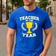Teacher Of The Year For Men Women Men's Casual T-Shirt Royal Blue
