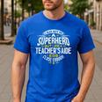 Teachers Aide Idea Professional Superhero Teachers Aides Men Women Men's Casual T-Shirt Royal Blue Teachers Aide Idea Professional Superhero Teachers Aides Men Women Men's Casual T-Shirt Royal Blue
