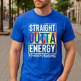 Teacher's Assistant Straight Outta Energy Teaching Tie Dye For Men Women Men's Casual T-Shirt Royal Blue Teacher's Assistant Straight Outta Energy Teaching Tie Dye For Men Women Men's Casual T-Shirt Royal Blue