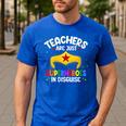 Teachers Are Just Superheroes In Disguise School Women Men Men's Casual T-Shirt Royal Blue Teachers Are Just Superheroes In Disguise School Women Men Men's Casual T-Shirt Royal Blue