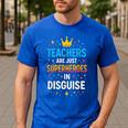 Teachers Are JUST Superheroes Fun School Men's Casual T-Shirt Royal Blue Teachers Are JUST Superheroes Fun School Men's Casual T-Shirt Royal Blue