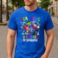 Teachers Are Superheroes Back To School Men's Casual T-Shirt Royal Blue