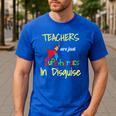 Teachers Are Superheroes First Day School T-Shirt Men's Casual T-Shirt Royal Blue Teachers Are Superheroes First Day School T-Shirt Men's Casual T-Shirt Royal Blue