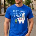 Teachers Testing Day Test Day No Prob Llama Teacher Men's Casual T-Shirt Royal Blue Teachers Testing Day Test Day No Prob Llama Teacher Men's Casual T-Shirt Royal Blue
