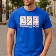Teaching Is My Boos Teacher Ghost Halloween Women Girls Men's Casual T-Shirt Royal Blue Teaching Is My Boos Teacher Ghost Halloween Women Girls Men's Casual T-Shirt Royal Blue