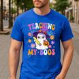 Teaching My Boos Teacher Ghost Teach Halloween Teacher Men's Casual T-Shirt Royal Blue Teaching My Boos Teacher Ghost Teach Halloween Teacher Men's Casual T-Shirt Royal Blue