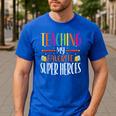 Teaching My Favorite Superheros Men Women SPED Teacher Men's Casual T-Shirt Royal Blue Teaching My Favorite Superheros Men Women SPED Teacher Men's Casual T-Shirt Royal Blue