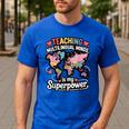 Teaching Multilingual Minds Learners English ESL Teacher Men's Casual T-Shirt Royal Blue