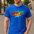 Teaching Is My Superpower Comic Back To School Teacher Men's Casual T-Shirt Royal Blue Teaching Is My Superpower Comic Back To School Teacher Men's Casual T-Shirt Royal Blue