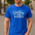 Teaching Tiny Disciples Christian Teacher Men's Casual T-Shirt Royal Blue Teaching Tiny Disciples Christian Teacher Men's Casual T-Shirt Royal Blue
