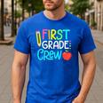 Team 1st Grade Crew Back To School 1st Grade Teacher Kids Men's Casual T-Shirt Royal Blue Team 1st Grade Crew Back To School 1st Grade Teacher Kids Men's Casual T-Shirt Royal Blue