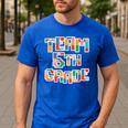 Team 5th Grade Building Blocks Bricks Theme Teacher Team For Men Women Kids Men's Casual T-Shirt Royal Blue Team 5th Grade Building Blocks Bricks Theme Teacher Team For Men Women Kids Men's Casual T-Shirt Royal Blue