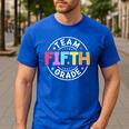 Team Fifth Grade Teacher Back To School 5th Grade Squad Kids Men's Casual T-Shirt Royal Blue Team Fifth Grade Teacher Back To School 5th Grade Squad Kids Men's Casual T-Shirt Royal Blue