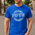 Team Fifth Grade Teacher Student Squad Team 5th Grade School Men's Casual T-Shirt Royal Blue Team Fifth Grade Teacher Student Squad Team 5th Grade School Men's Casual T-Shirt Royal Blue