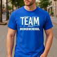 Team Homeschool Homeschooler Homeschooling Teacher Mom Kids Men's Casual T-Shirt Royal Blue Team Homeschool Homeschooler Homeschooling Teacher Mom Kids Men's Casual T-Shirt Royal Blue