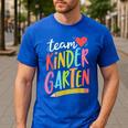 Team Kindergarten Teacher Student Back To School Men's Casual T-Shirt Royal Blue Team Kindergarten Teacher Student Back To School Men's Casual T-Shirt Royal Blue