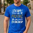 Team Music Teacher Camo Teacher Student Back To School Men's Casual T-Shirt Royal Blue Team Music Teacher Camo Teacher Student Back To School Men's Casual T-Shirt Royal Blue