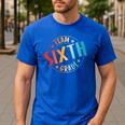 Team Sixth Grade Teacher Student Back To School 6th Grade Men's Casual T-Shirt Royal Blue Team Sixth Grade Teacher Student Back To School 6th Grade Men's Casual T-Shirt Royal Blue