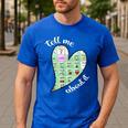 Tell Me About It Speech Pathology Aac Sped Teacher Men's Casual T-Shirt Royal Blue
