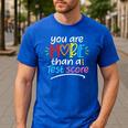 Test Day Teacher Shirt You Are More Than a Test Score Women Men's Casual T-Shirt Royal Blue Test Day Teacher Shirt You Are More Than a Test Score Women Men's Casual T-Shirt Royal Blue