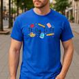 TGIF Teacher Alphabet Kindergarten Teacher Appreciation Men's Casual T-Shirt Royal Blue TGIF Teacher Alphabet Kindergarten Teacher Appreciation Men's Casual T-Shirt Royal Blue