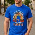 Thankful For My 5th Grade Turkeys Thanksgiving Teacher Men's Casual T-Shirt Royal Blue Thankful For My 5th Grade Turkeys Thanksgiving Teacher Men's Casual T-Shirt Royal Blue