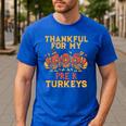 Thankful For My Pre K Turkeys Teacher Thanksgiving Men Women Men's Casual T-Shirt Royal Blue Thankful For My Pre K Turkeys Teacher Thanksgiving Men Women Men's Casual T-Shirt Royal Blue