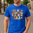 In My Thankful Teacher Era Autumn Thanksgiving Fall Season Men's Casual T-Shirt Royal Blue In My Thankful Teacher Era Autumn Thanksgiving Fall Season Men's Casual T-Shirt Royal Blue