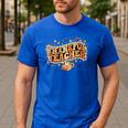 Thankful Teacher Shirts For Women Teach Thanksgiving Teacher Men's Casual T-Shirt Royal Blue