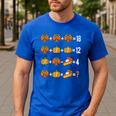 Thanksgiving Order Of Operations Thanksgiving Math Teacher Men's Casual T-Shirt Royal Blue
