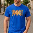 Thanksgiving Turkey Teach Thankful Teacher Girly Bow Women Men's Casual T-Shirt Royal Blue Thanksgiving Turkey Teach Thankful Teacher Girly Bow Women Men's Casual T-Shirt Royal Blue