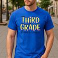 Third Grade Dream Team 3rd Grade Teacher Back To School Kids Men's Casual T-Shirt Royal Blue Third Grade Dream Team 3rd Grade Teacher Back To School Kids Men's Casual T-Shirt Royal Blue