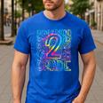 Tie Dye 2nd Grade Typography Team Second Grade Teacher Men's Casual T-Shirt Royal Blue Tie Dye 2nd Grade Typography Team Second Grade Teacher Men's Casual T-Shirt Royal Blue