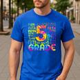 Tie Dye 5th Grade Typography Team Fifth Grade Teacher For Men Women Girls Kids Men's Casual T-Shirt Royal Blue