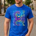 Tie Dye 8th Grade Typography Team Eighth Grade Teacher Men's Casual T-Shirt Royal Blue Tie Dye 8th Grade Typography Team Eighth Grade Teacher Men's Casual T-Shirt Royal Blue