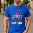 This Is My Tired Teacher Costume Halloween Premium Tri-Blend Men's Casual T-Shirt Royal Blue This Is My Tired Teacher Costume Halloween Premium Tri-Blend Men's Casual T-Shirt Royal Blue