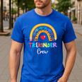 TK And Kinder Crew TK Teacher Transitional Kindergarten PreK Men's Casual T-Shirt Royal Blue TK And Kinder Crew TK Teacher Transitional Kindergarten PreK Men's Casual T-Shirt Royal Blue