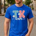 TK Team Back To School Teachers Students Team TK Men's Casual T-Shirt Royal Blue TK Team Back To School Teachers Students Team TK Men's Casual T-Shirt Royal Blue