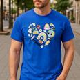 TK Vibes Back To School TK Kid Girl TK Team TK Teacher Women Men's Casual T-Shirt Royal Blue