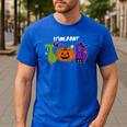 TOD Itinerant Teacher Of The Deaf Halloween ASL Interpreters Men's Casual T-Shirt Royal Blue