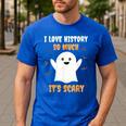 History Teacher Halloween History Class School For Men Women Kids Men's Casual T-Shirt Royal Blue History Teacher Halloween History Class School For Men Women Kids Men's Casual T-Shirt Royal Blue