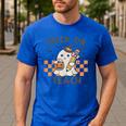 Trick Or Teach Teacher Men's Casual T-Shirt Royal Blue Trick Or Teach Teacher Men's Casual T-Shirt Royal Blue