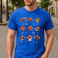 Turkey Squad Music Note Music Teacher Thanksgiving Men's Casual T-Shirt Royal Blue Turkey Squad Music Note Music Teacher Thanksgiving Men's Casual T-Shirt Royal Blue
