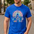 Twinning With My Teacher Bestie Rainbow Matching Teachers Men's Casual T-Shirt Royal Blue Twinning With My Teacher Bestie Rainbow Matching Teachers Men's Casual T-Shirt Royal Blue